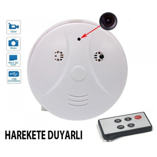 Duman Dedektörü Güvenli Kamera