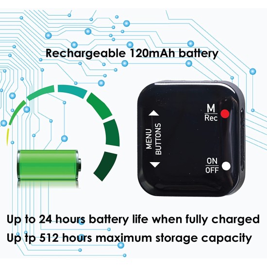 Mini Ses Kayıt Cihazı 280 Saat